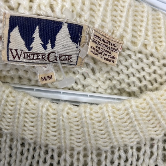 Vintage Korea Knit Fair Isle Nordic Sweater Size Medium - Picture 2 of 11